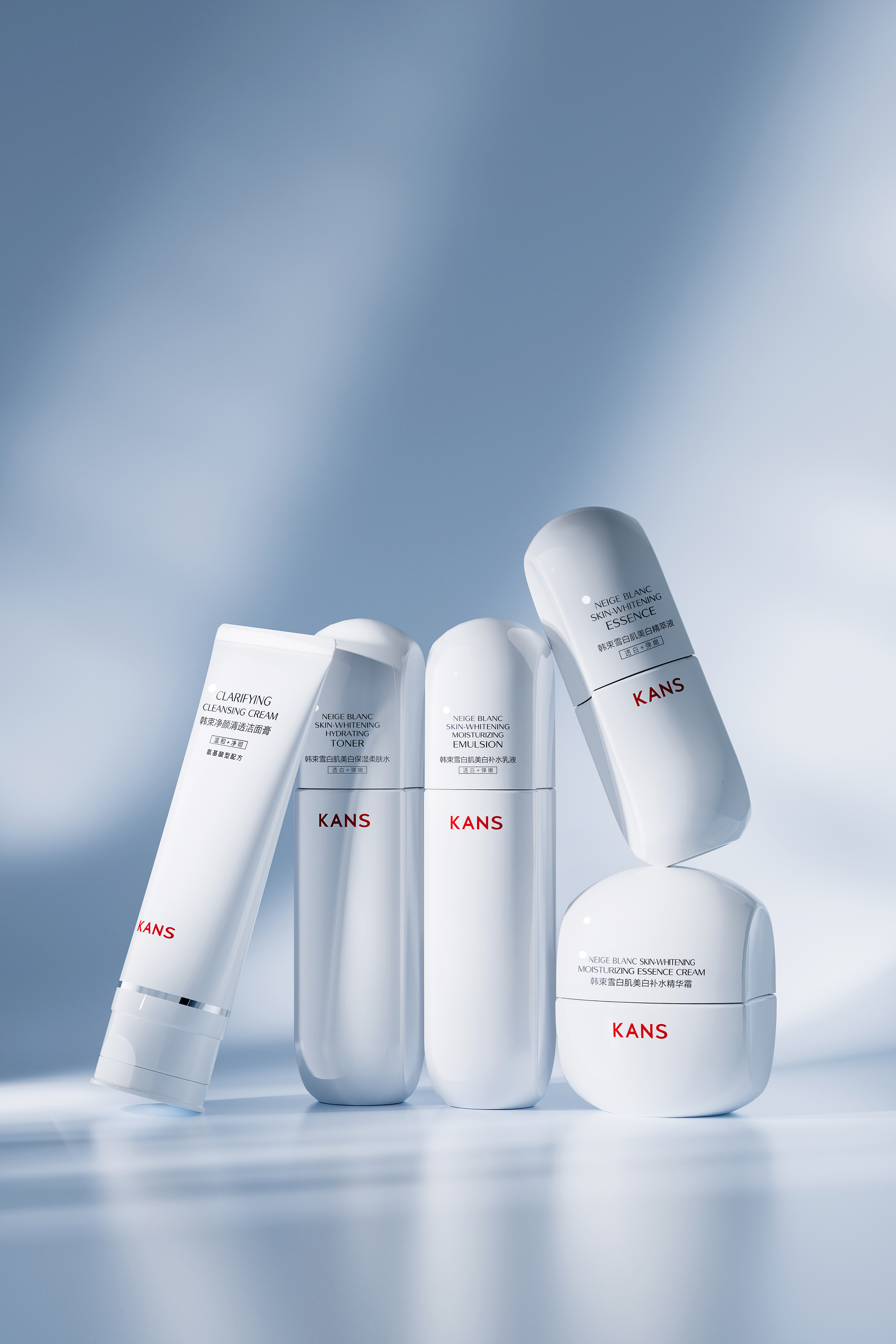 KANS NEIGE BLANC SKIN-WHITENING BRIGHTEN TENDER SET